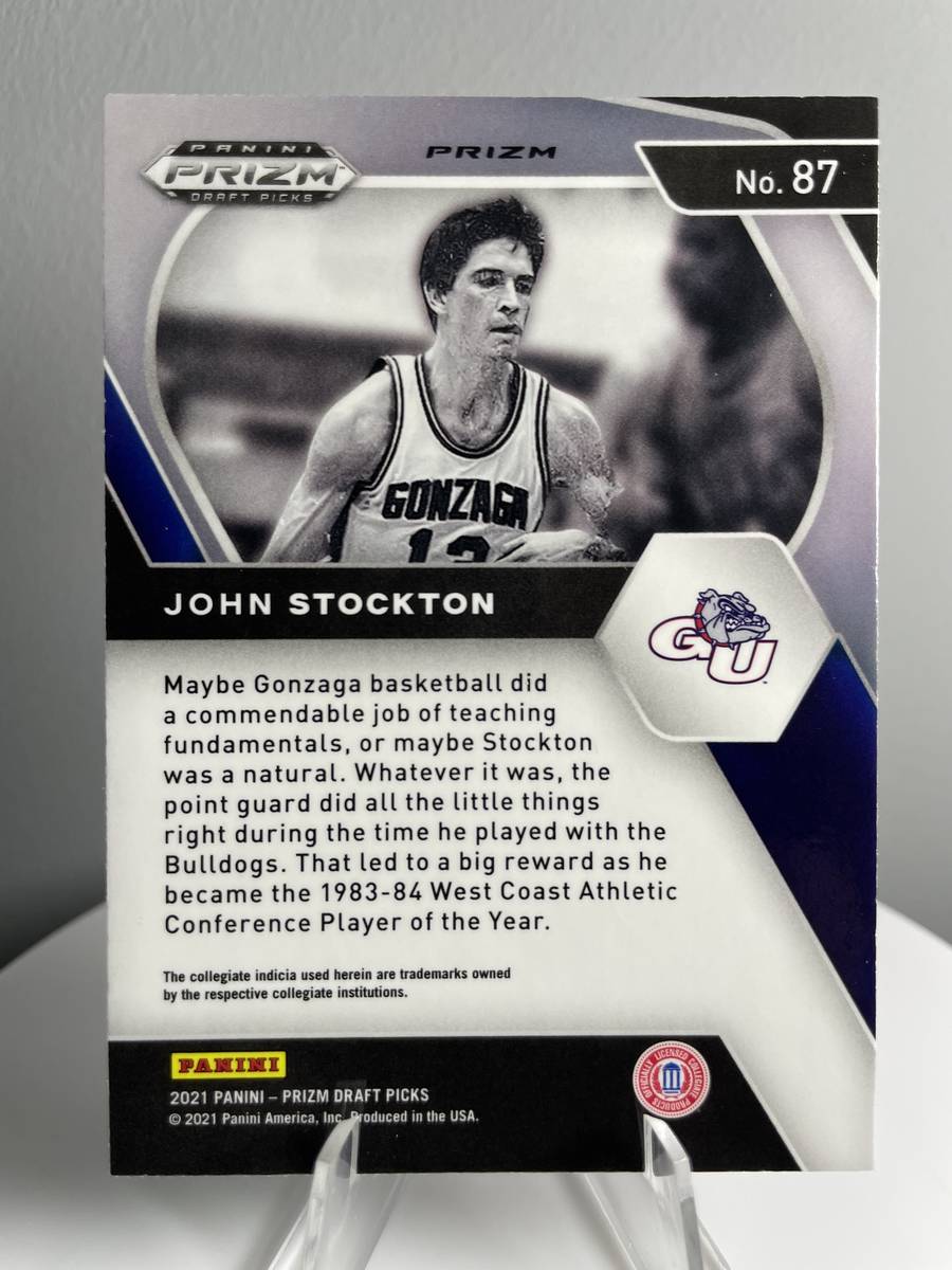John Stockton 2021-22 Panini Prizm Choice Tiger Stripes Prizm 